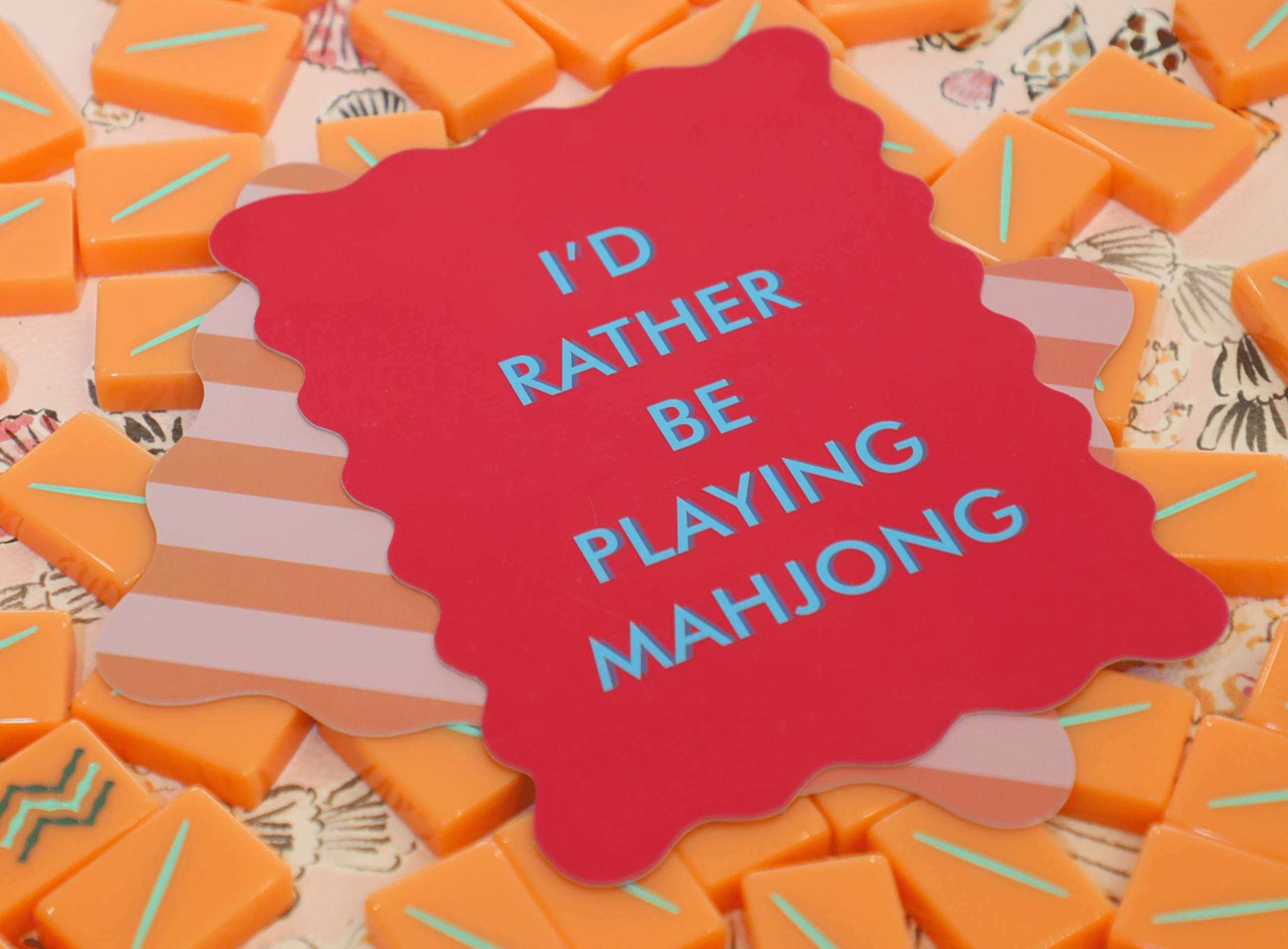 mahjong girl dinner tiles